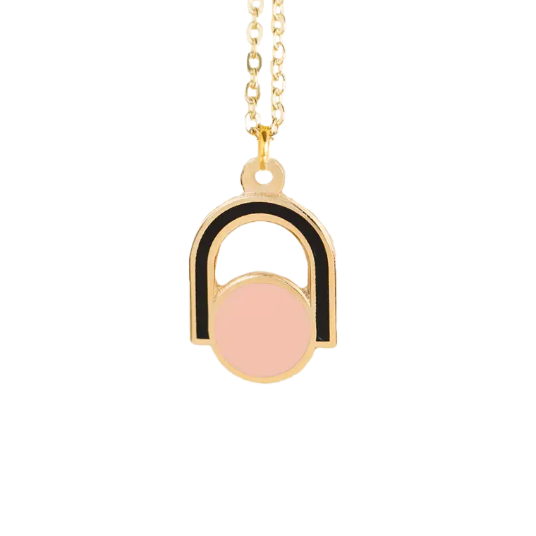 Mini Charm Necklace - Circle Arch