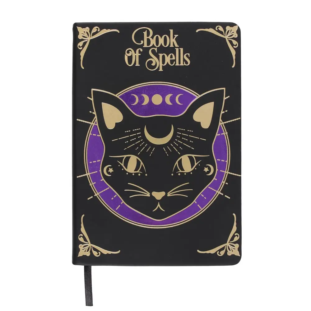 Black Cat Mystic Book of Spells Journal