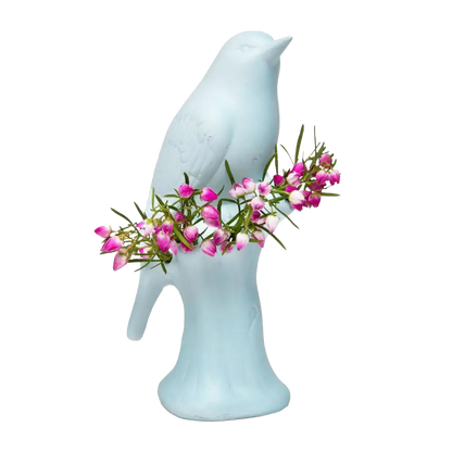 Porcelain Bird Flower Vase