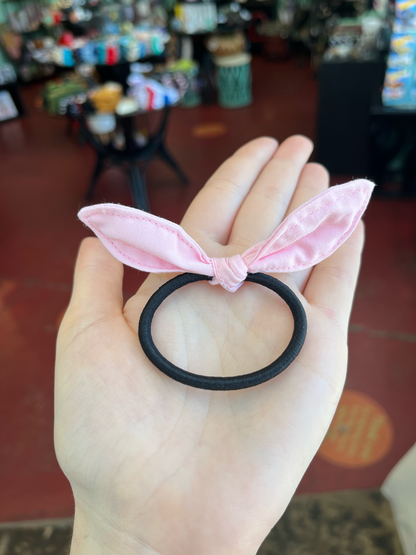 Baby Pink Bow Hair Tie