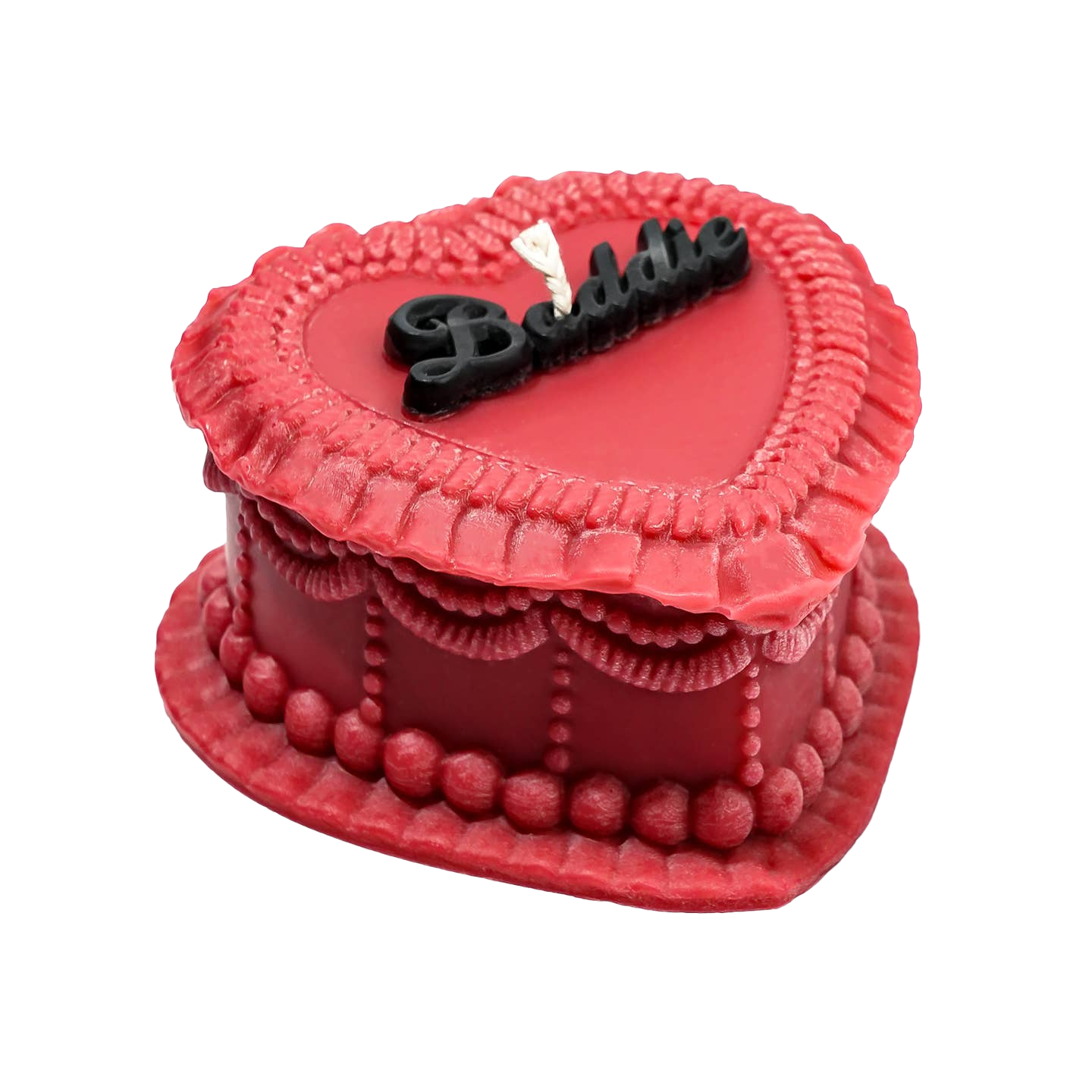 Baddie Heart Cake Candle