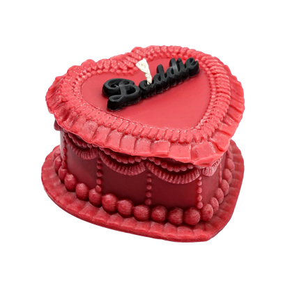 Baddie Heart Cake Candle