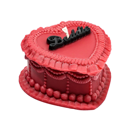 Baddie Heart Cake Candle