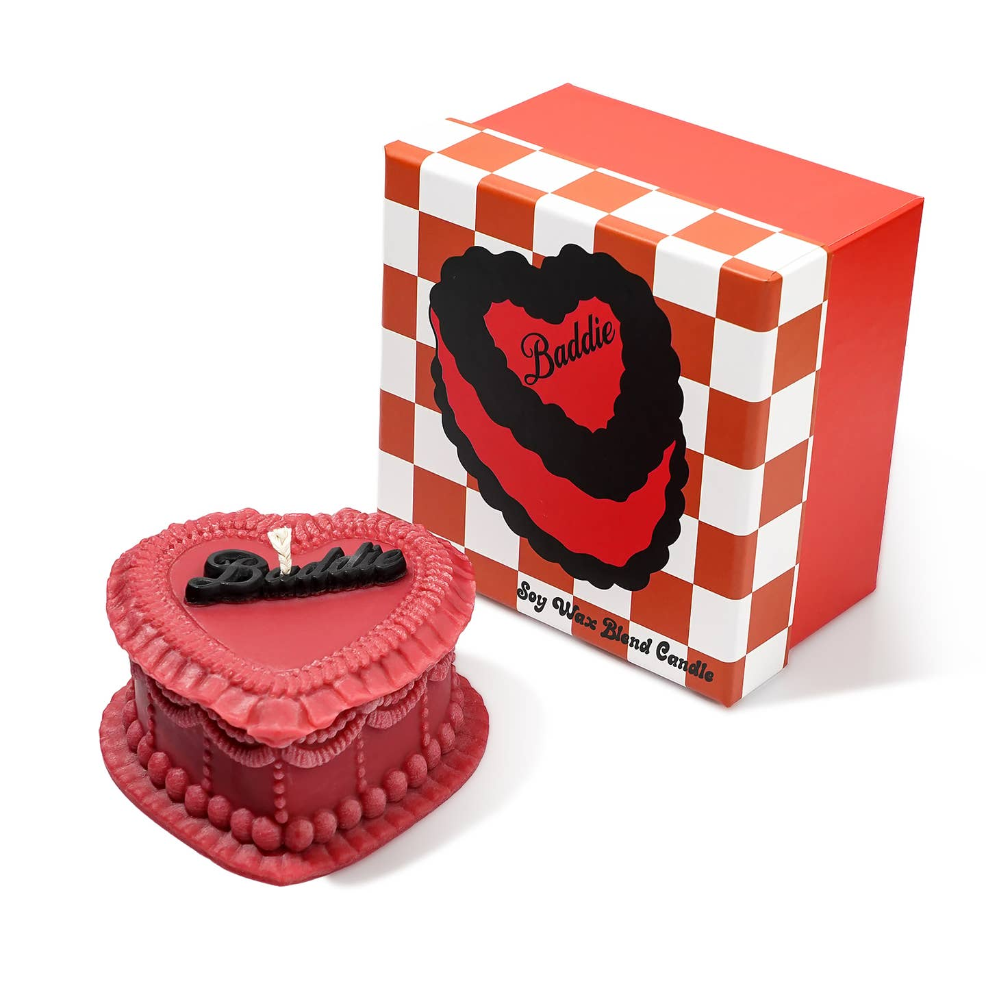 Baddie Heart Cake Candle