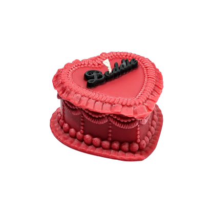 Baddie Heart Cake Candle
