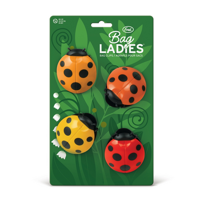 Bag Ladies Ladybug Bag Clips Set of 4