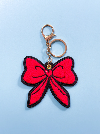 Red Bow Bag Charm