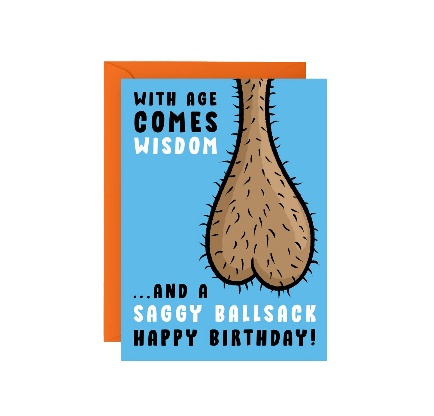 Saggy Ballsack Birthday Card