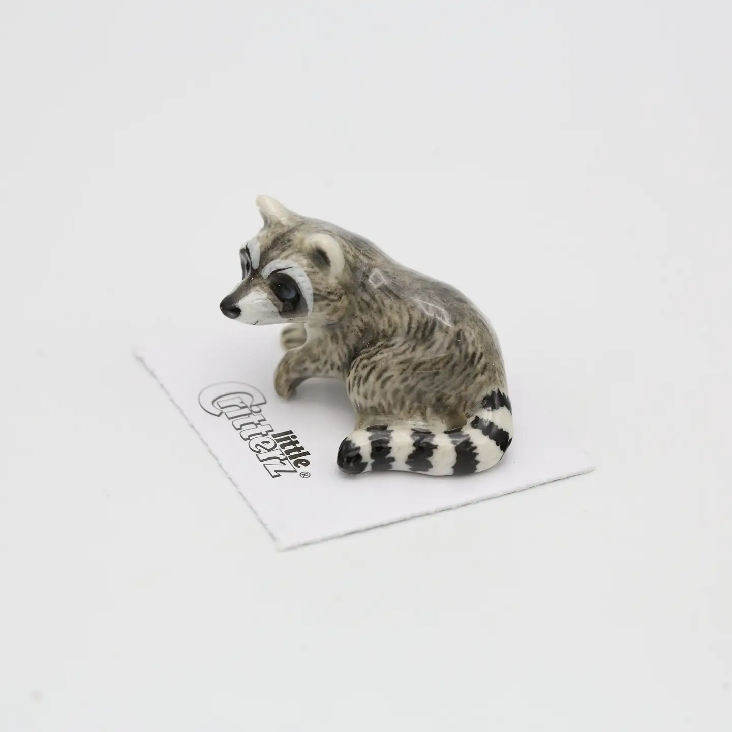 "Bandit" Raccoon Porcelain Miniature