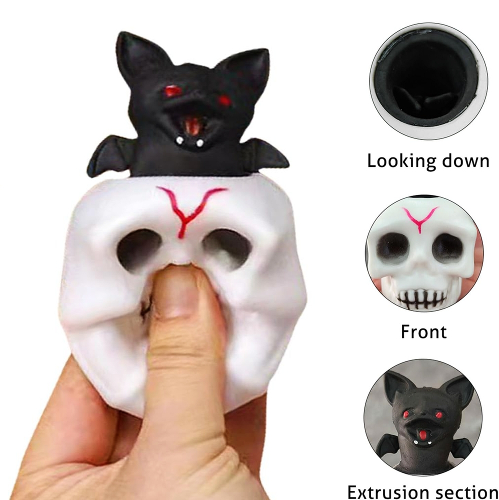 Bat Skull Halloween Squish Toy