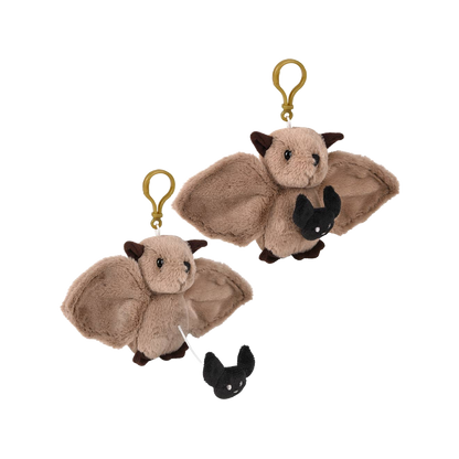 Plush Bat Backpack Clip