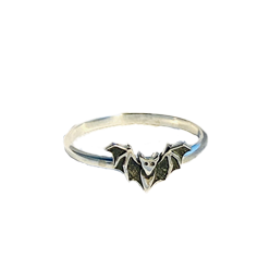 Silver Bat Ring