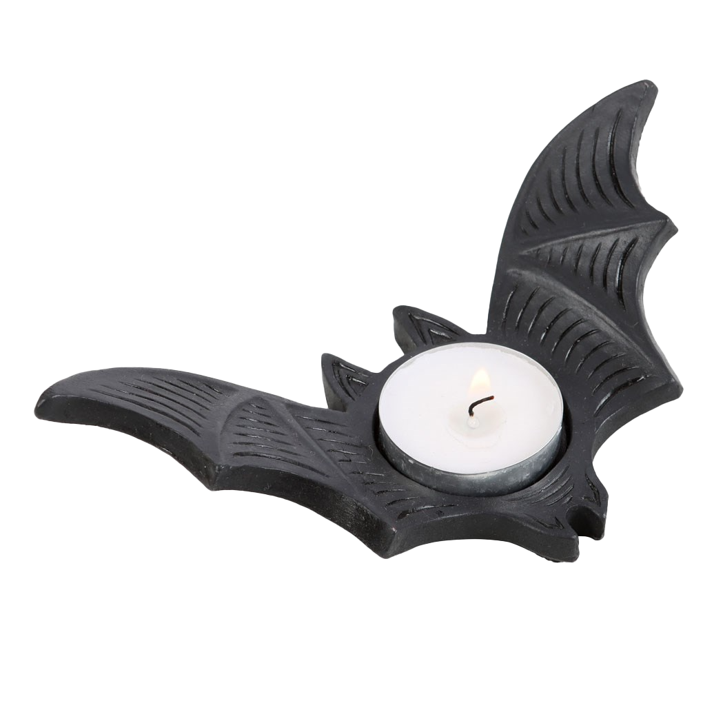 Black Bat Tea light Holder