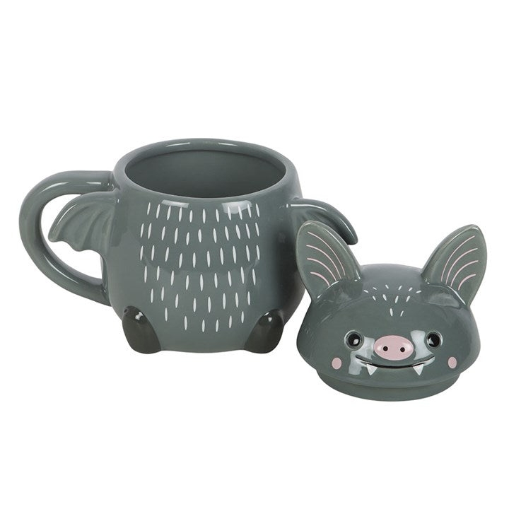 Cute Bat Halloween Lidded Mug