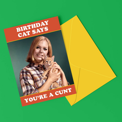 Birthday Cat Says... Birthday Card