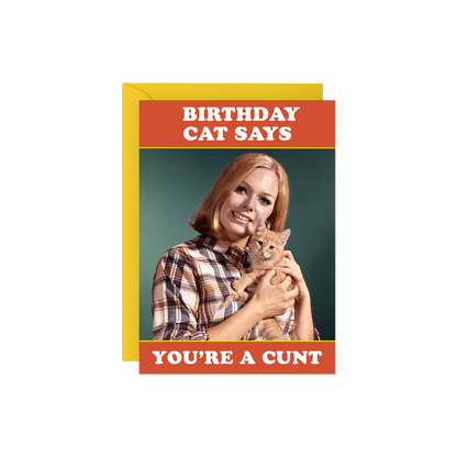 Birthday Cat Says... Birthday Card