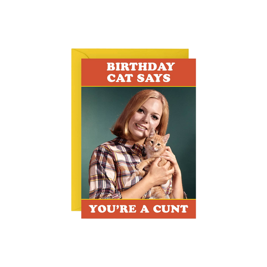 Birthday Cat Says... Birthday Card