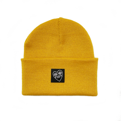 Crying Heart Tattoo Cuffed Beanie