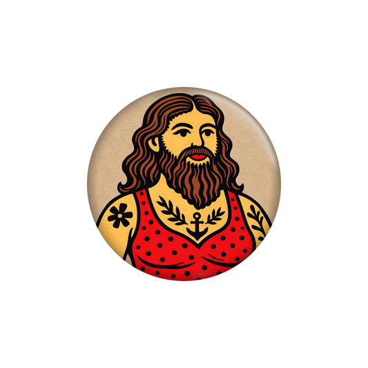 Bearded Lady Circus Magnet