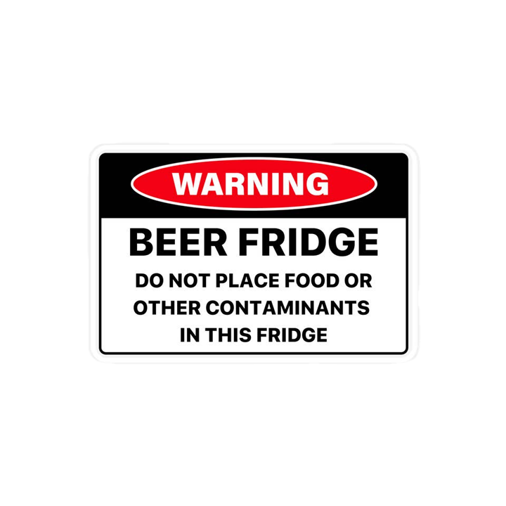 Beer Fridge Sticker