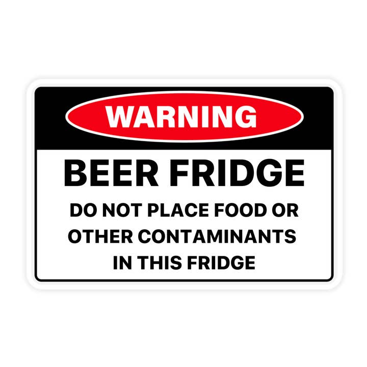 Beer Fridge Sticker