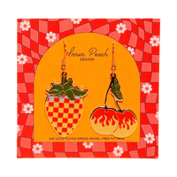Red Hot Dangle Earrings