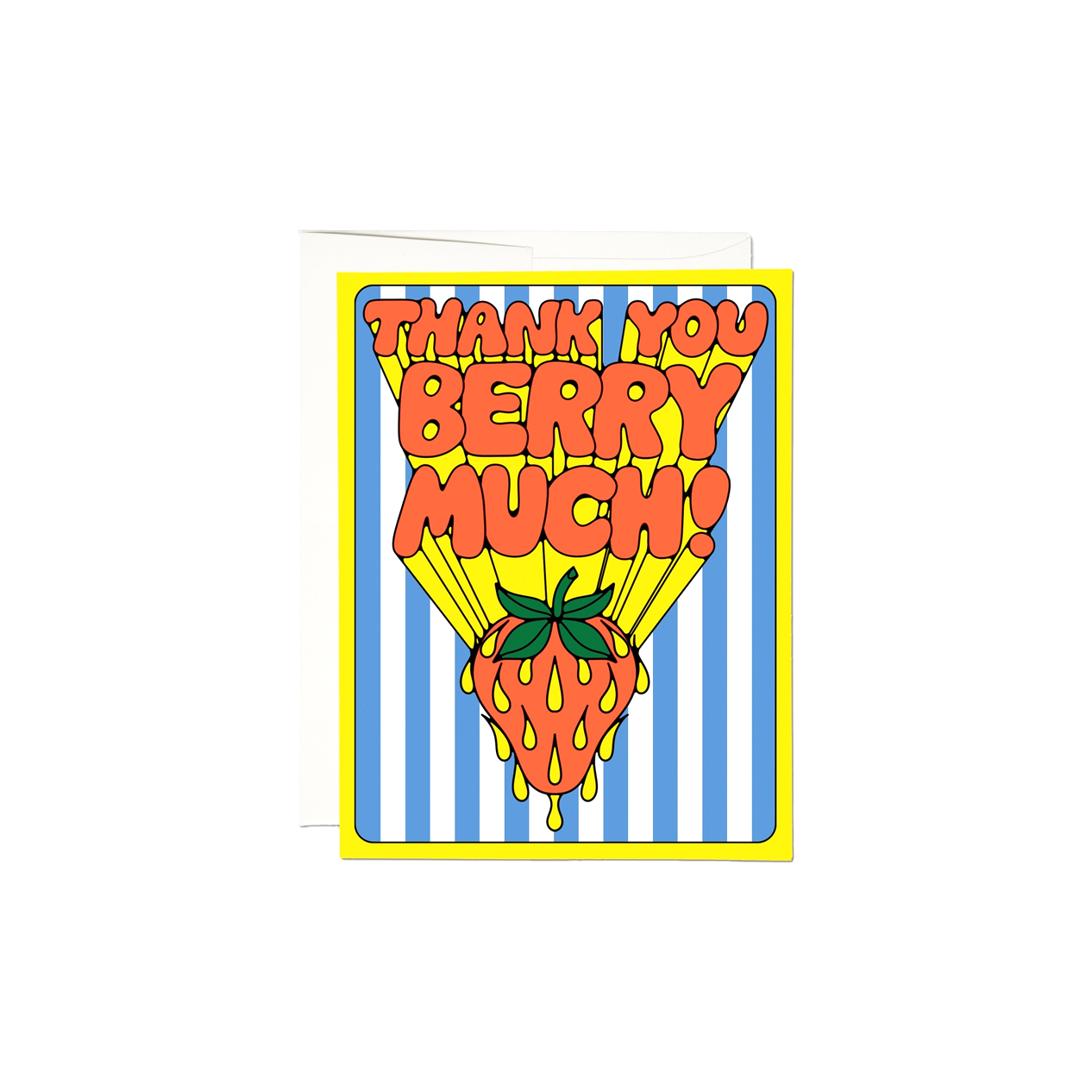 So Many Strawberries Thank You Card