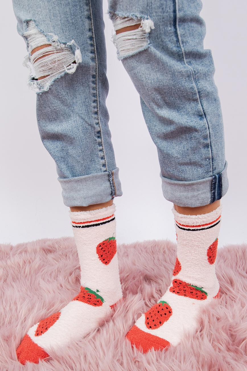 Berry Fuzzy - Women's Socks
