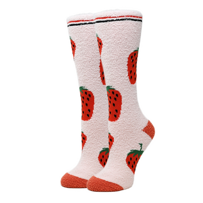 Berry Fuzzy - Women's Socks
