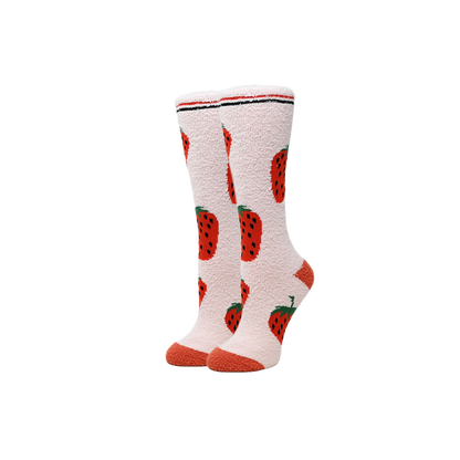 Berry Fuzzy - Women's Socks