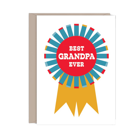 Grandpa Prize Badge - FatherʻS Day Card
