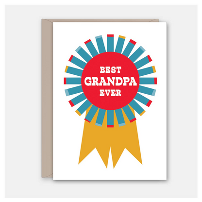 Grandpa Prize Badge - FatherʻS Day Card