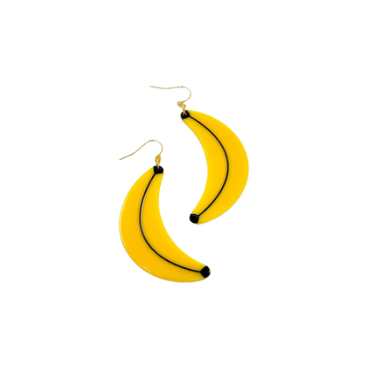 Banana Acetate Dangle Earrings