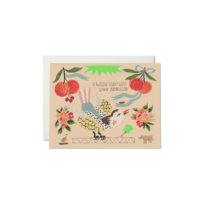 Bird and Fly Greeting Card