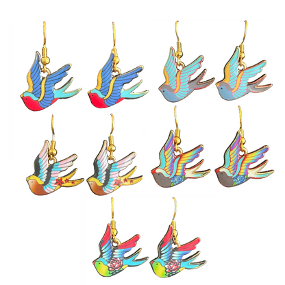 Swallow Dangle Earrings