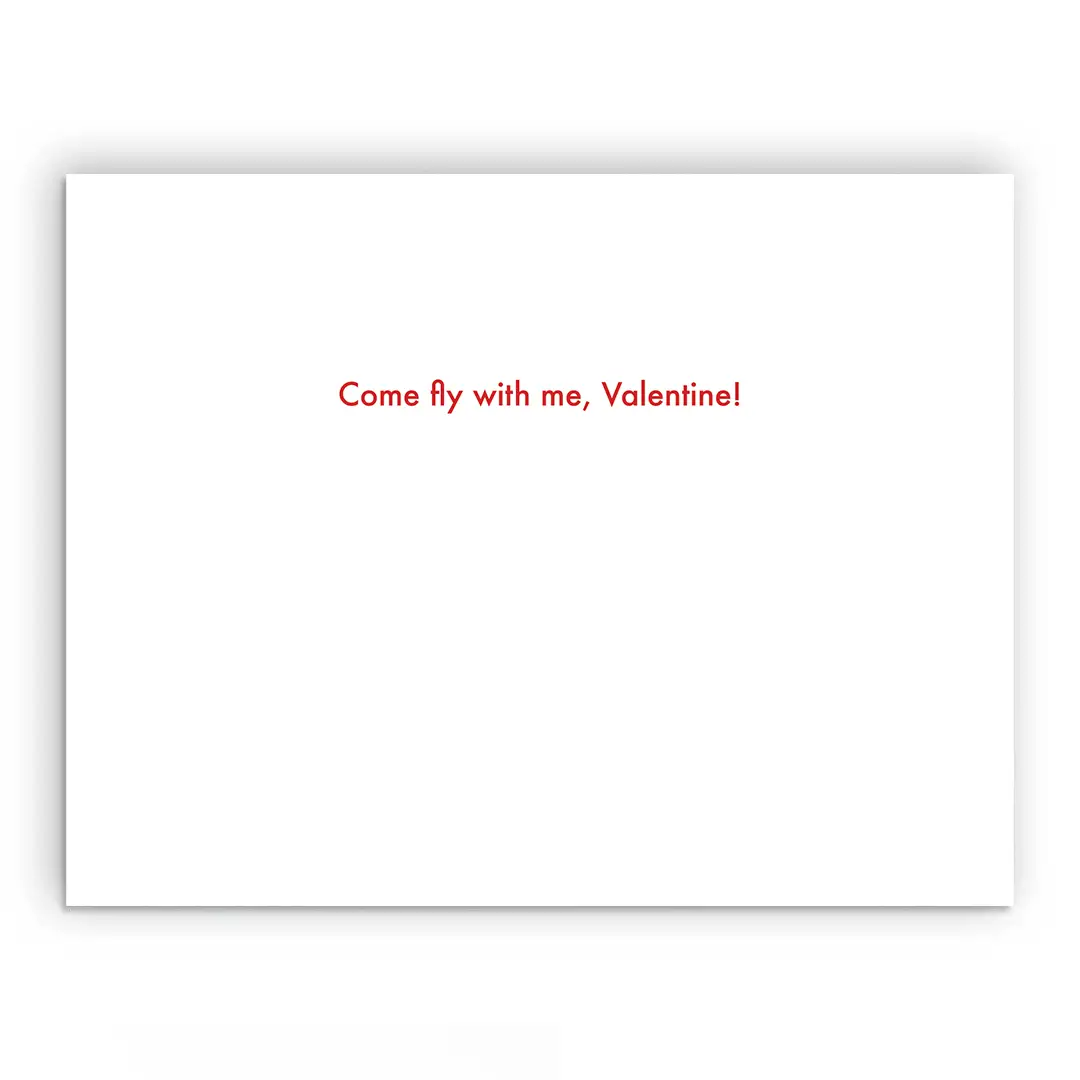 Valentine Airplane Greeting Card