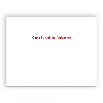 Valentine Airplane Greeting Card