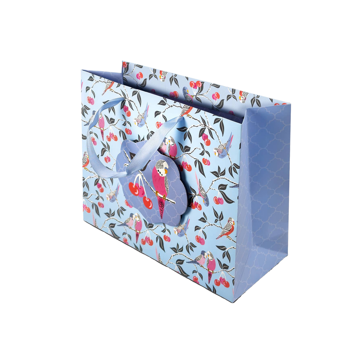 Birds In A Cherry Tree Large Horizontal Gift Bag