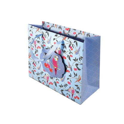 Birds In A Cherry Tree Large Horizontal Gift Bag