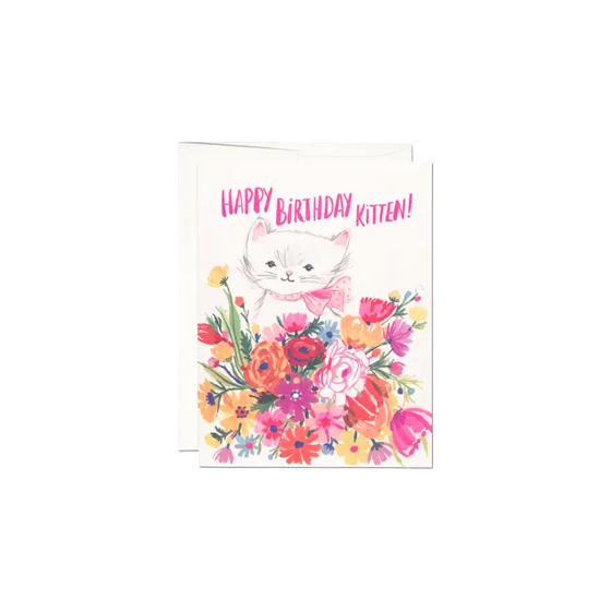 Happy Birthday Kitten Card