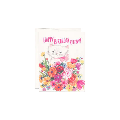Happy Birthday Kitten Card