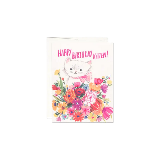 Happy Birthday Kitten Card