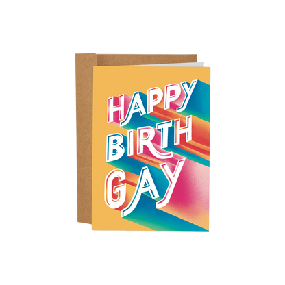 Happy Birthgay Lgbtq+ Birthday Card