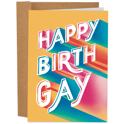 Happy Birthgay Lgbtq+ Birthday Card