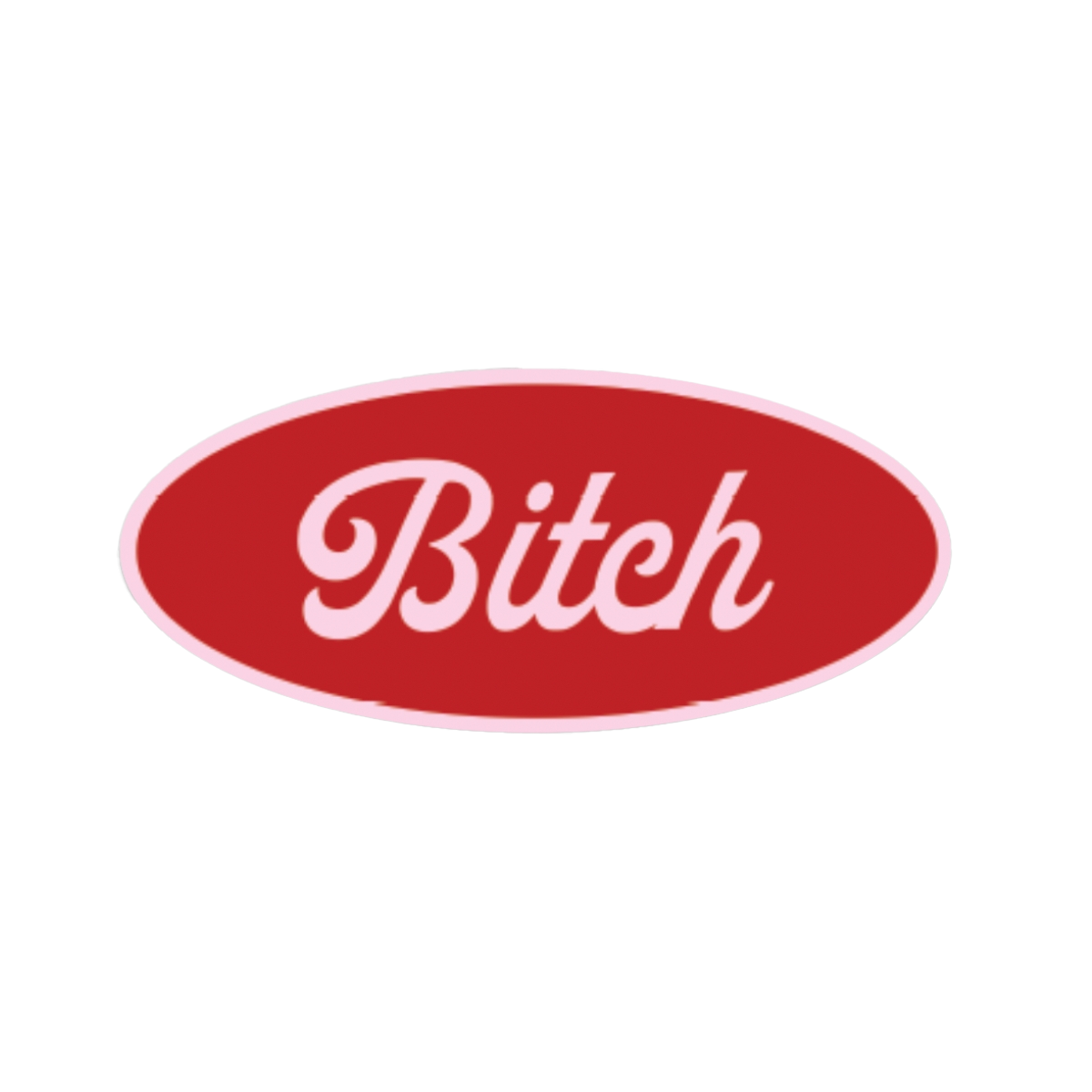 Bitch Name Tag Sticker