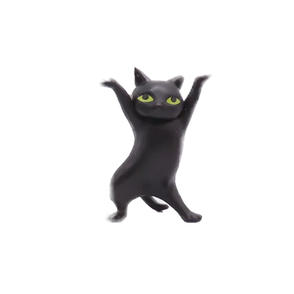 Dancing Cat Figurine