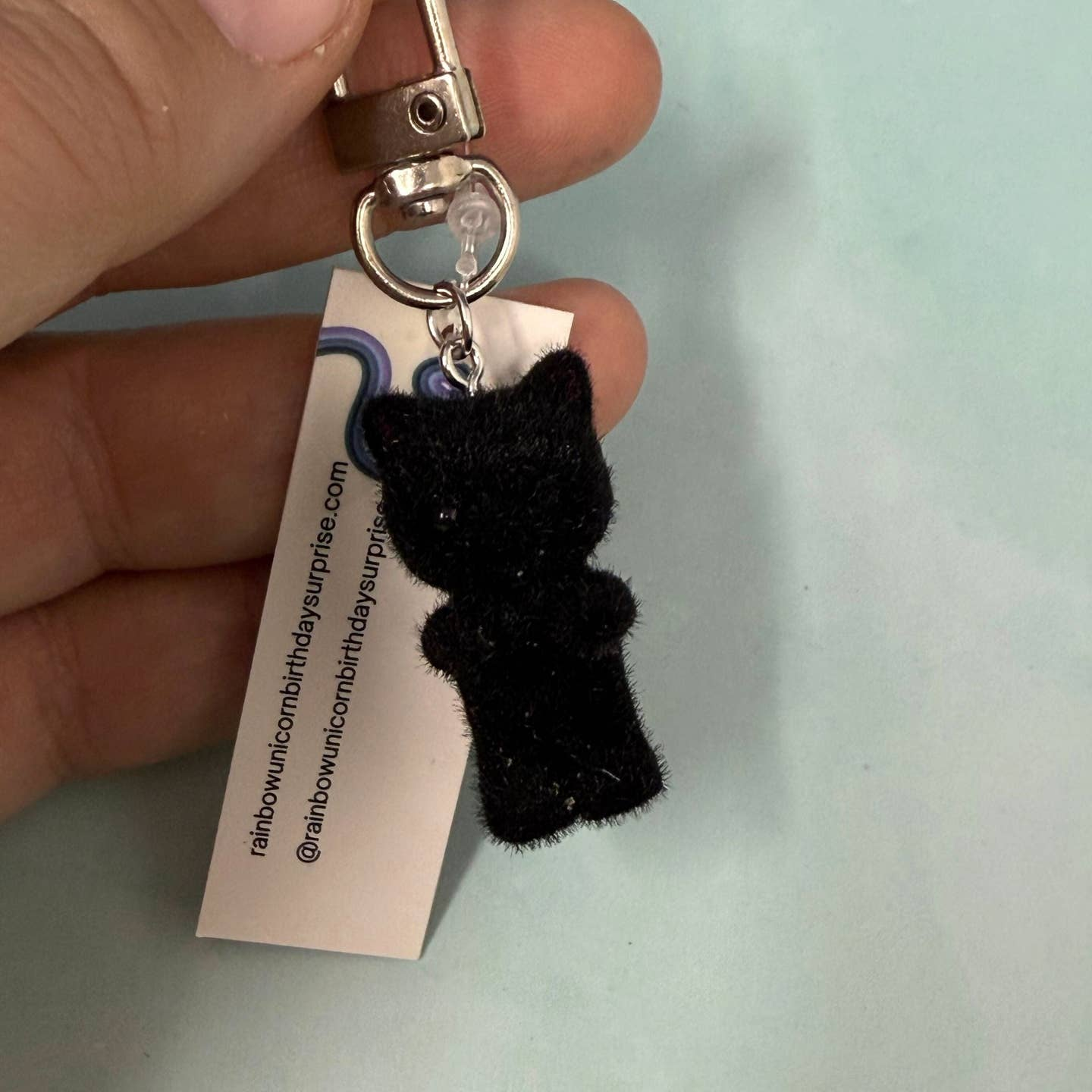 Mini Plush Cat Keychain