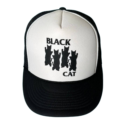 Black Cat Mesh Hat