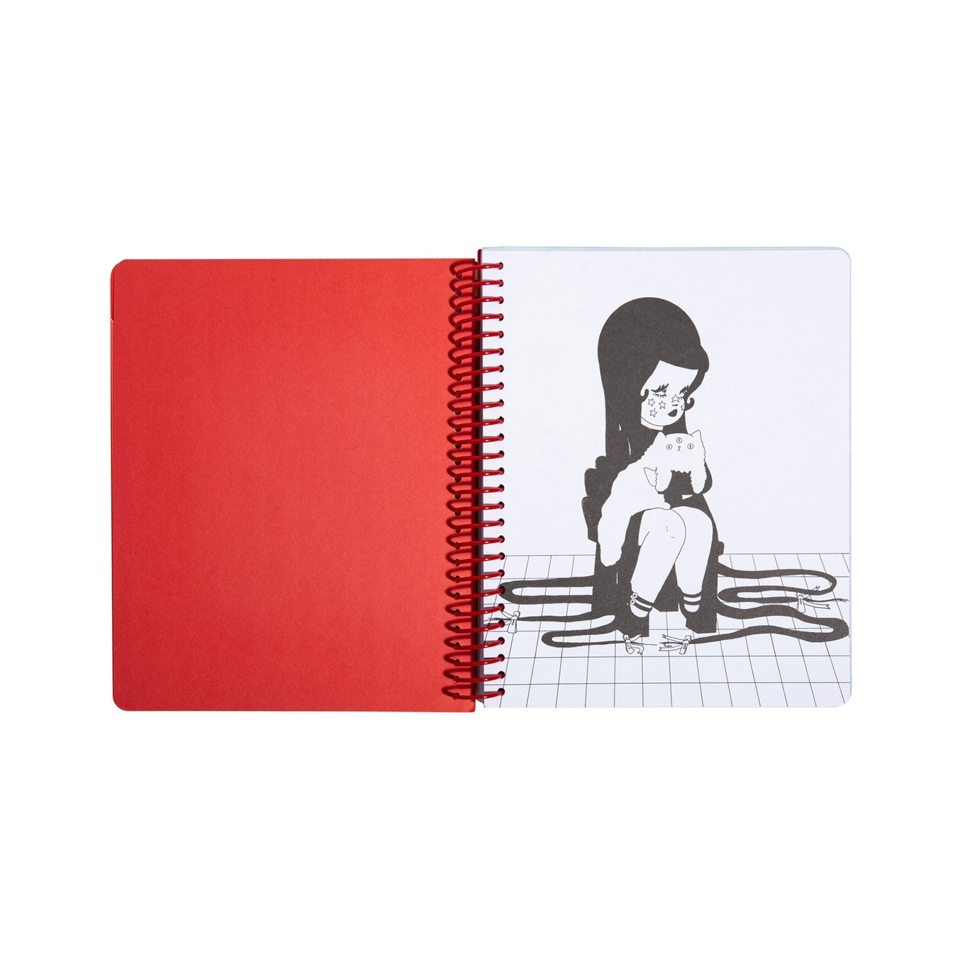 Love Cats Blanco Spiral Notebook