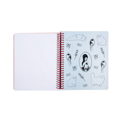 Love Cats Blanco Spiral Notebook